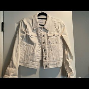 White denim jacket